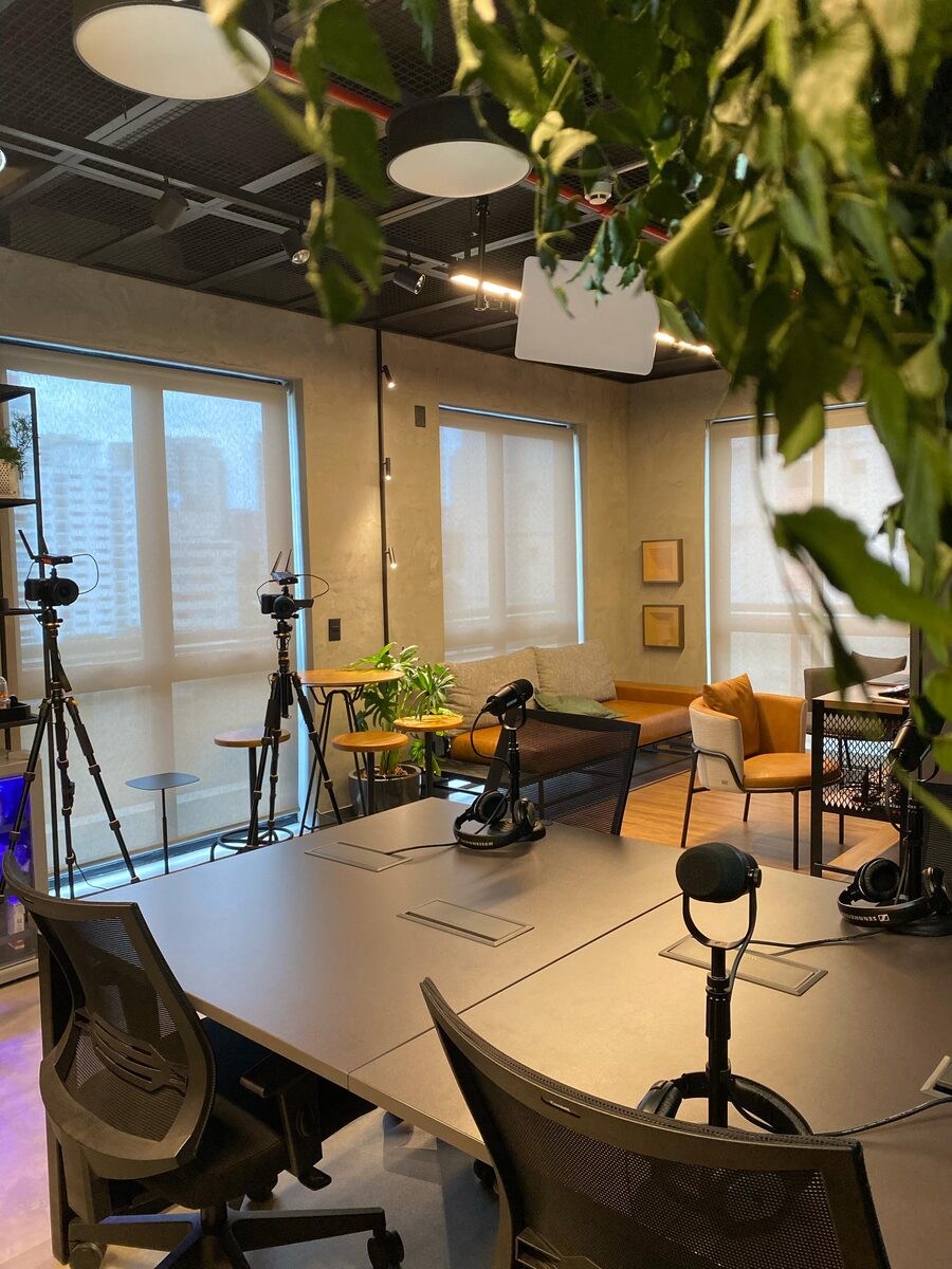 Sala de gravação do Boutique Studio